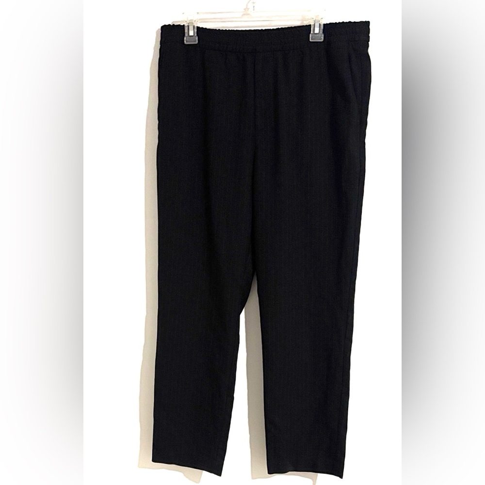 🌺H&M Women’s Size L Elegant Striped Black Dress Pants
